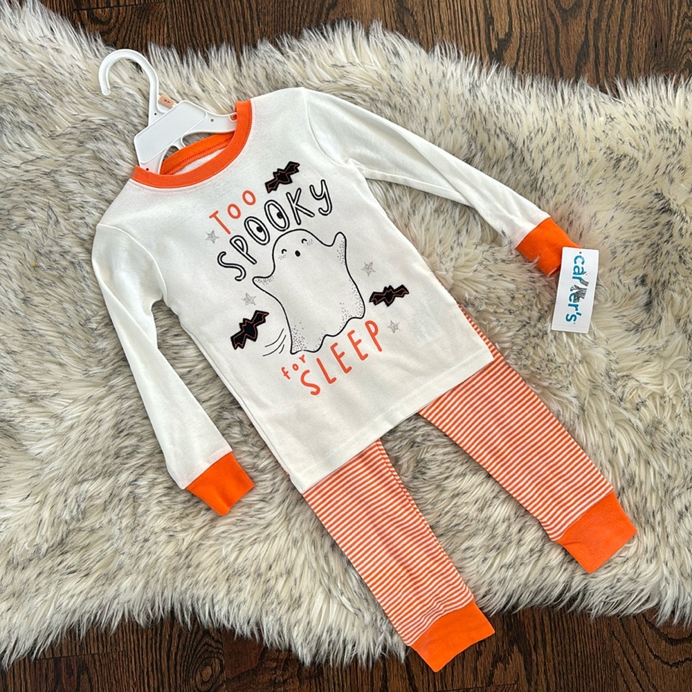 2T NWT Carter's 2-Piece Printed Halloween Pajama Set